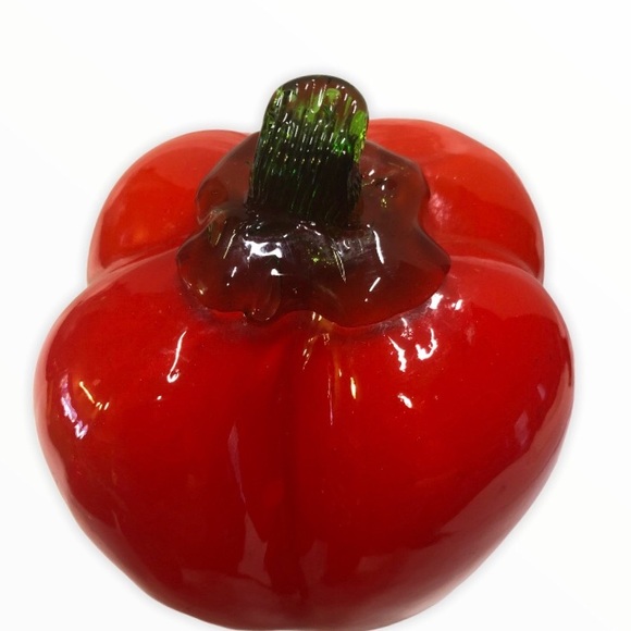 Vintage Glass Vegtable , Red Pepper - Picture 4 of 5